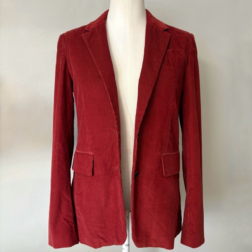 Babaton Rust Corduroy Blazer Women’s Size 4 Aritzia Jacket